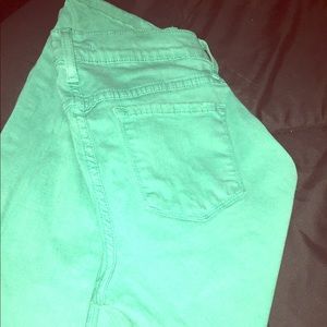 Green Fitted Jeans Size 5